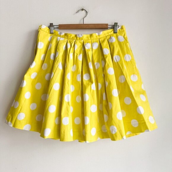 Pink Tartan yellow White Polka Dot Full Mini Skirt 14 - Picture 4 of 7